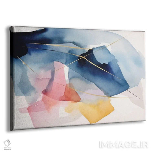 تابلو انتزاع رنگارنگ اثر آنا اوز - نمای پرسپکتیو محصول