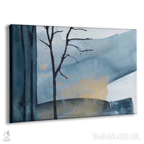 تابلو نجواهای آبی اثر آنا اوز - نمای پرسپکتیو محصول