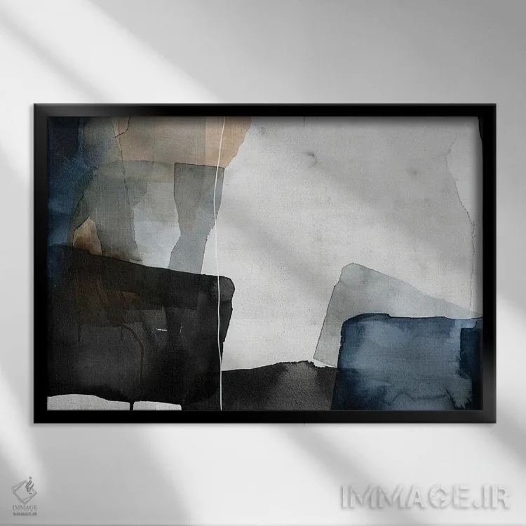 تابلو سایههای عمق اثر آنا اوز - نمای قابدار مشکی