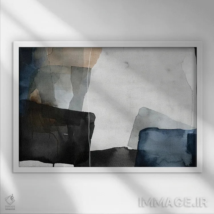 تابلو سایههای عمق اثر آنا اوز - نمای قابدار سفید