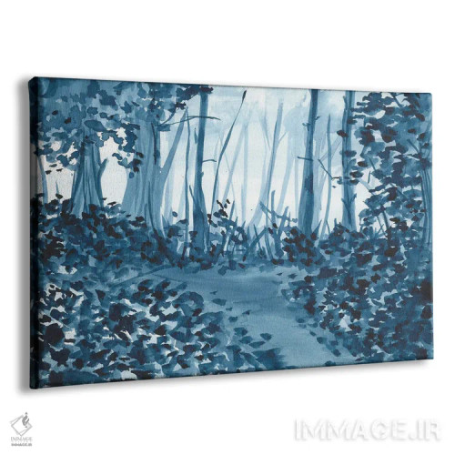 تابلو طبیعت آبی اثر آنا اوز - نمای پرسپکتیو محصول