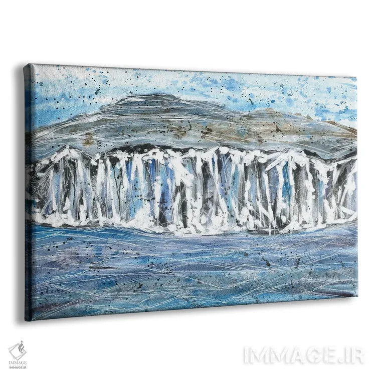 تابلو ساحل اقیانوس آبی (آبرنگ) اثر آنا اوز - نمای پرسپکتیو محصول