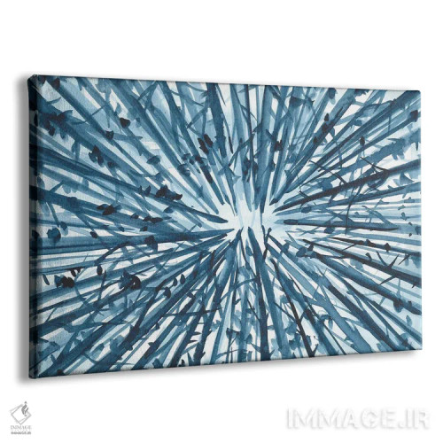 تابلو آبرنگ آبی آفتابی اثر آنا اوز - نمای پرسپکتیو محصول