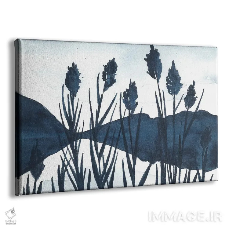 تابلو منظرهٔ کوهستانی آبی تیره اثر آنا اوز - نمای پرسپکتیو محصول
