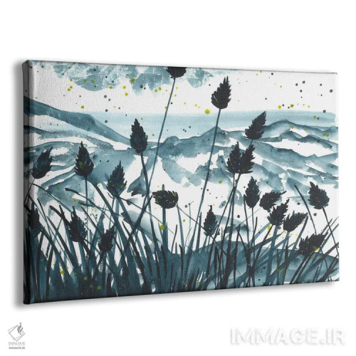 تابلو منظره آبی کوهستان اثر آنا اوز - نمای پرسپکتیو محصول
