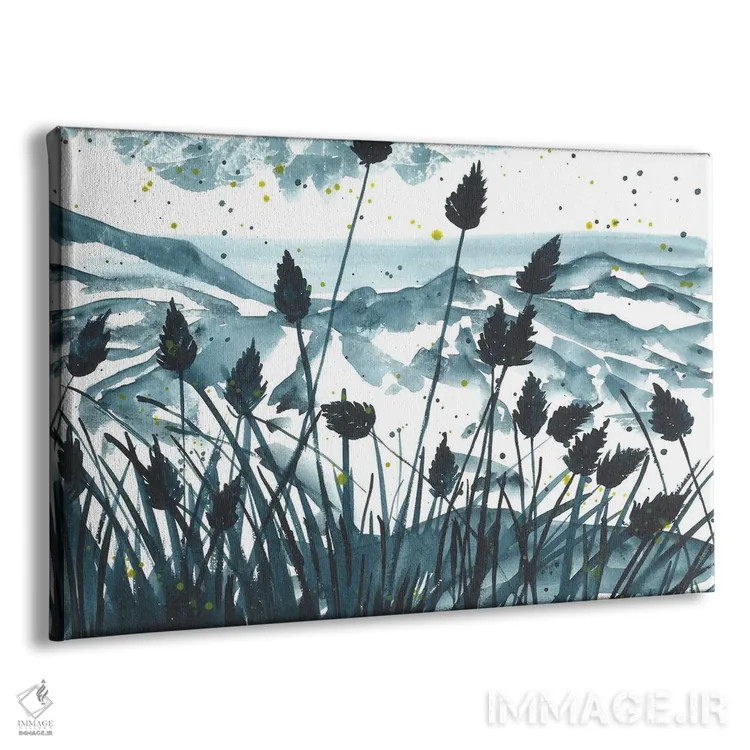 تابلو منظره آبی کوهستان اثر آنا اوز - نمای پرسپکتیو محصول