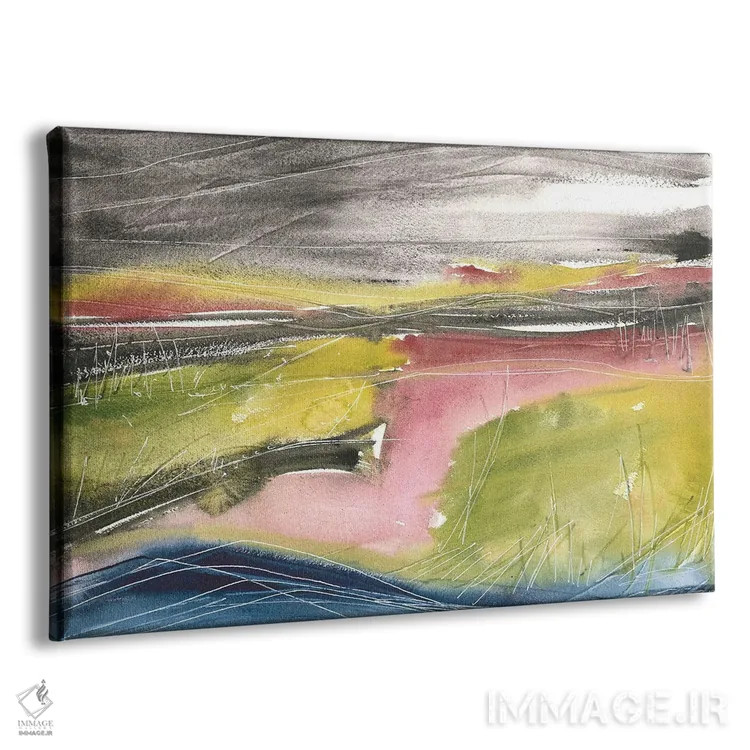 تابلو دشت گل انتزاعی اثر آنا اوز - نمای پرسپکتیو محصول