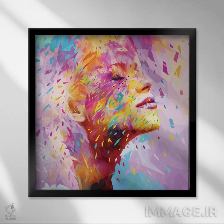 تابلو زرد وحشی اثر آلساندرو پوتاسو - نمای قابدار مشکی