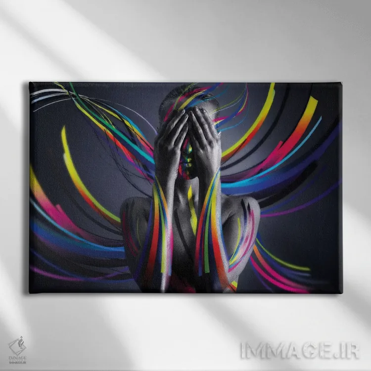 تابلو رنگهای متحد یک اثر آلساندرو پوتاسو - نمای روبهرو روی دیوار