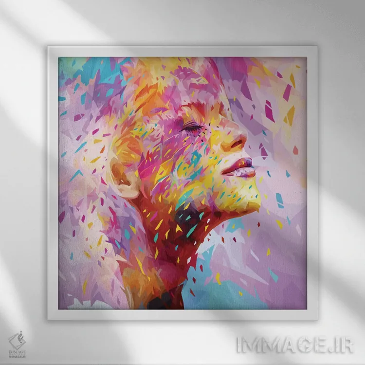 تابلو زرد وحشی اثر آلساندرو پوتاسو - نمای قابدار سفید