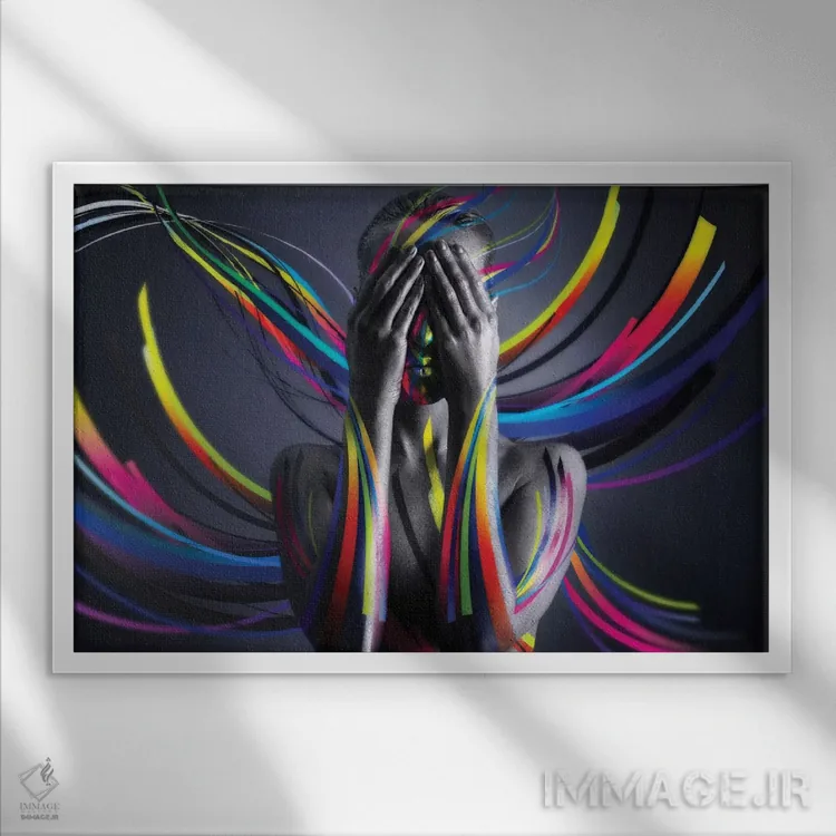 تابلو رنگهای متحد یک اثر آلساندرو پوتاسو - نمای قابدار سفید