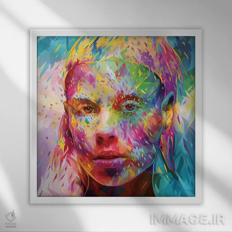 تابلو یولاندی (نام خاص) اثر آلساندرو پوتاسو - نمای قابدار سفید