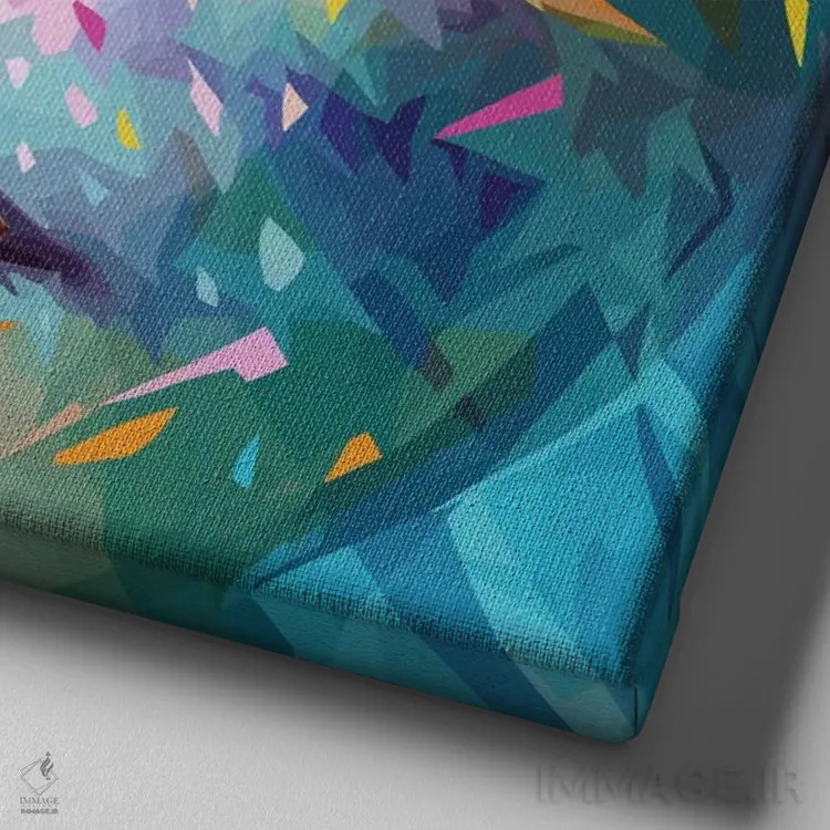 تابلو جسور اثر آلساندرو پوتاسو - نمای نزدیک بافت بوم