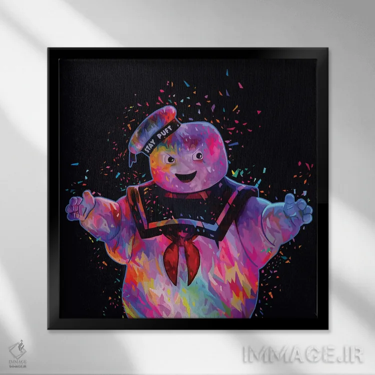 تابلو استی-پافت (شخصیت تخیلی) اثر آلساندرو پوتاسو - نمای قابدار مشکی