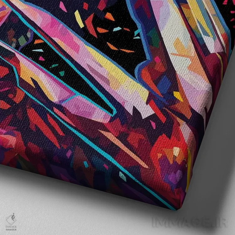 تابلو ادوارد (نام خاص) اثر آلساندرو پوتاسو - نمای نزدیک بافت بوم