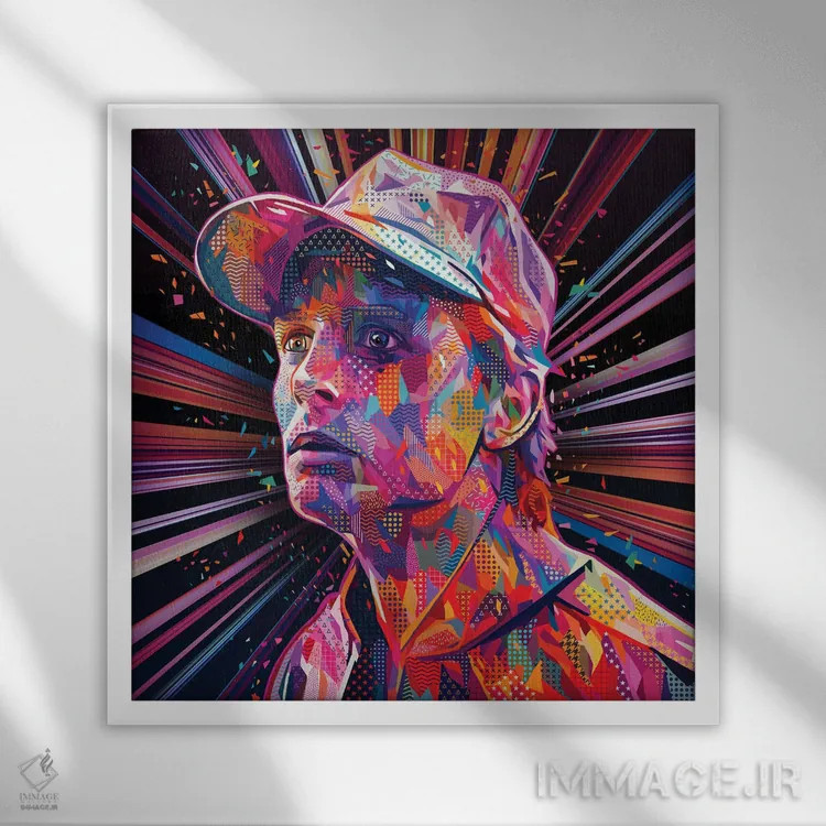 تابلو مارتی پاپ (نام خاص/سبک هنری) اثر آلساندرو پوتاسو - نمای قابدار سفید