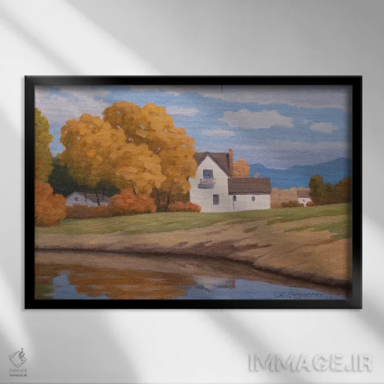 تابلو روز زیبا اثر آندری پینگاچف - نمای قابدار مشکی