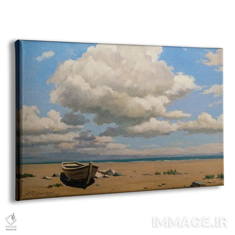 تابلو ساحل متروکه اثر آندری پینگاچف - نمای پرسپکتیو محصول