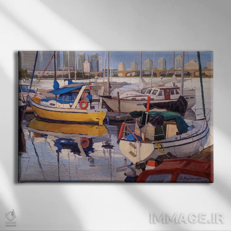 تابلو پس از طوفان اثر آندری پینگاچف - نمای روبهرو روی دیوار