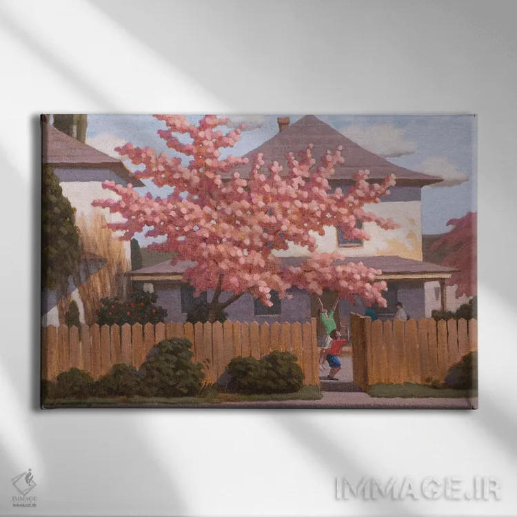 تابلو بهار اثر آندری پینگاچف - نمای روبهرو روی دیوار