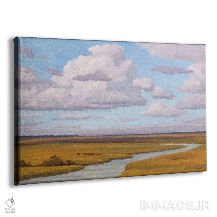 تابلو کنار رودخانه اثر آندری پینگاچف - نمای پرسپکتیو محصول