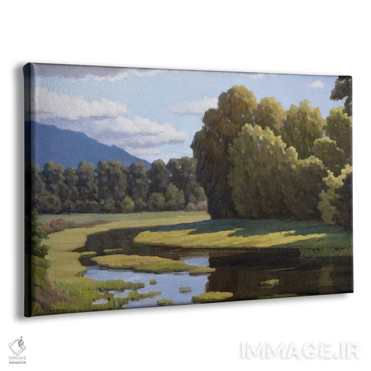 تابلو آب راکد (یا رود فرعی) اثر آندری پینگاچف - نمای پرسپکتیو محصول