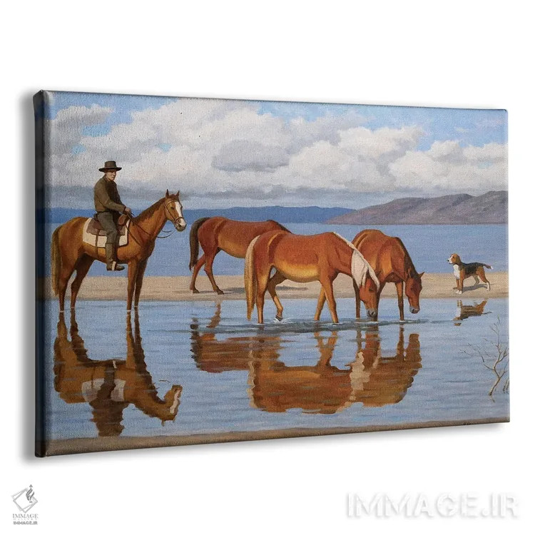 تابلو برکه آبخوری اثر آندری پینگاچف - نمای پرسپکتیو محصول