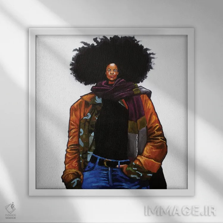 تابلو اولین - زمستان اثر آلو پروسپر - نمای قابدار سفید