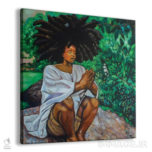 تابلو دعای یک هنرمند جوان اثر آلو پروسپر - نمای پرسپکتیو محصول