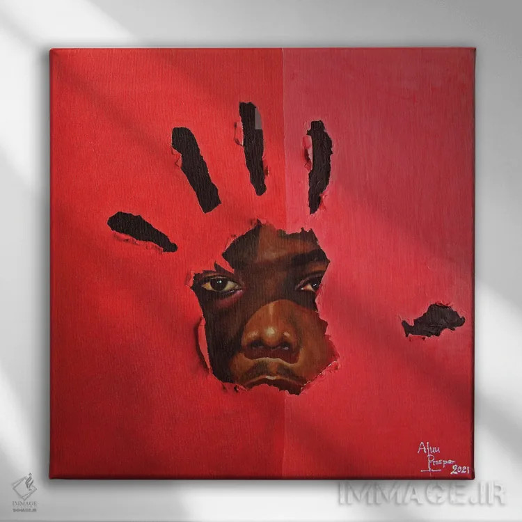 تابلو استرسدار اثر آلو پروسپر - نمای روبهرو روی دیوار