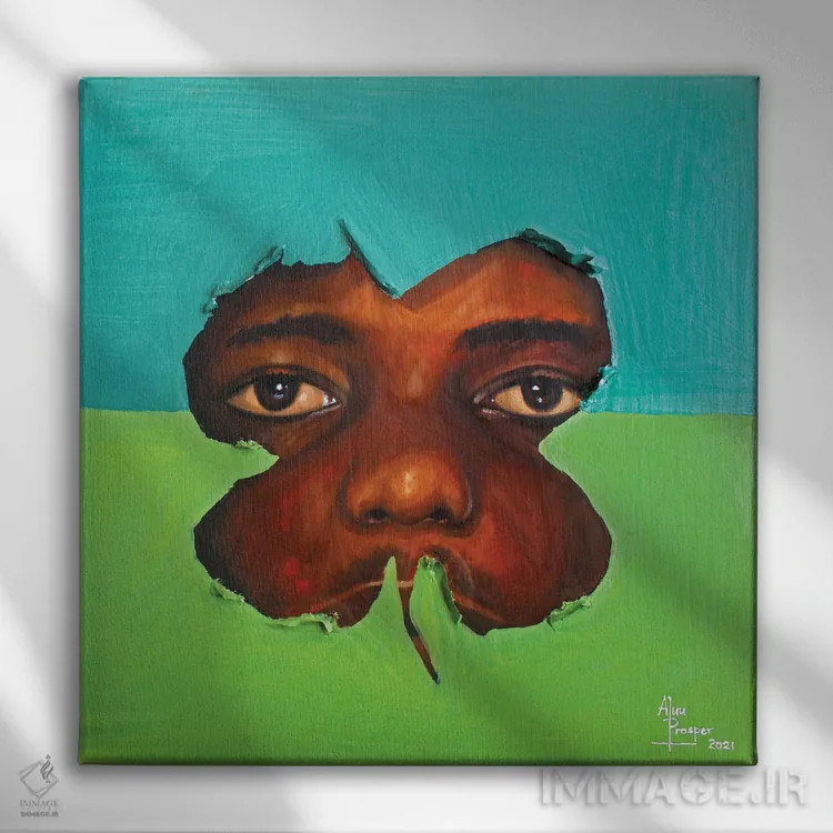 تابلو ناشناخته اثر آلو پروسپر - نمای روبهرو روی دیوار