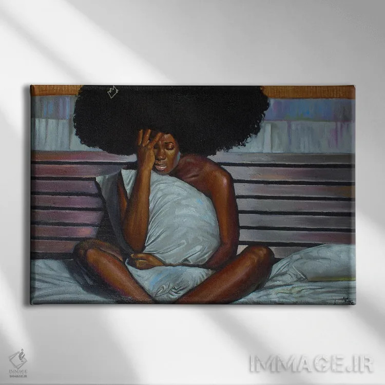 تابلو سلامتی من و من اثر آلو پروسپر - نمای روبهرو روی دیوار