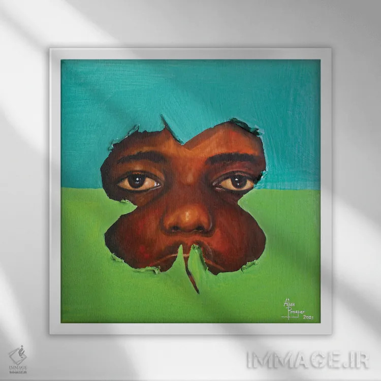 تابلو ناشناخته اثر آلو پروسپر - نمای قابدار سفید