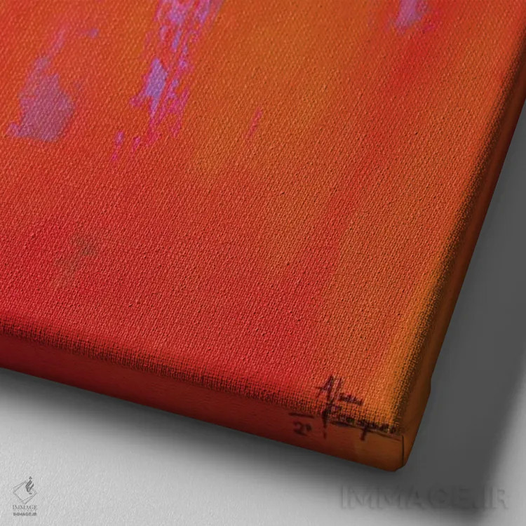 تابلو چه کسی آنجاست؟ اثر آلو پروسپر - نمای نزدیک بافت بوم