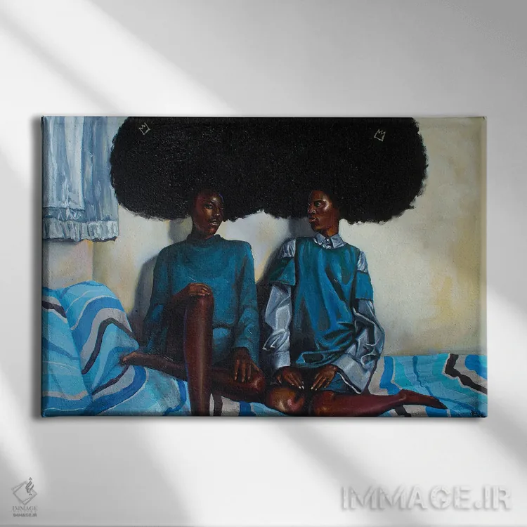 تابلو برادر من و من اثر آلو پروسپر - نمای روبهرو روی دیوار