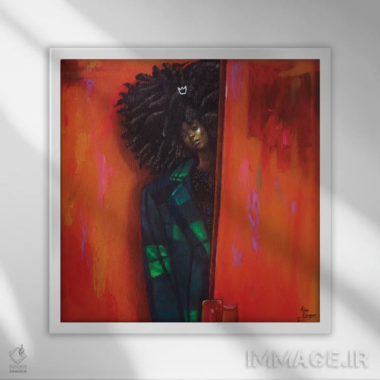 تابلو چه کسی آنجاست؟ اثر آلو پروسپر - نمای قابدار سفید