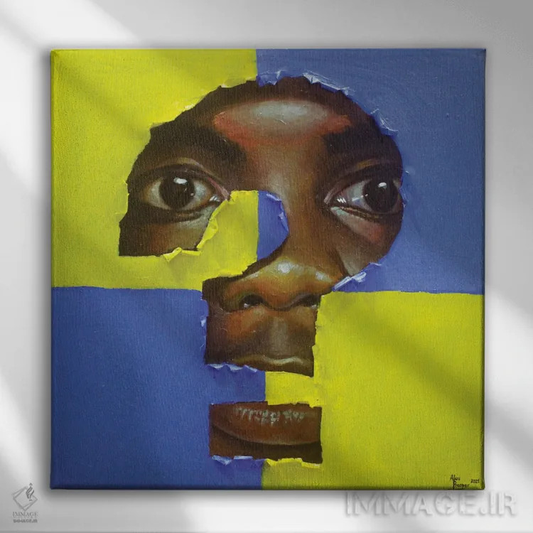 تابلو کمپوزیسیون شماره سه اثر آلو پروسپر - نمای روبهرو روی دیوار