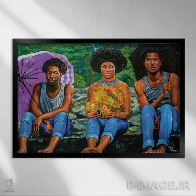 تابلو مانع اثر آلو پروسپر - نمای قابدار مشکی