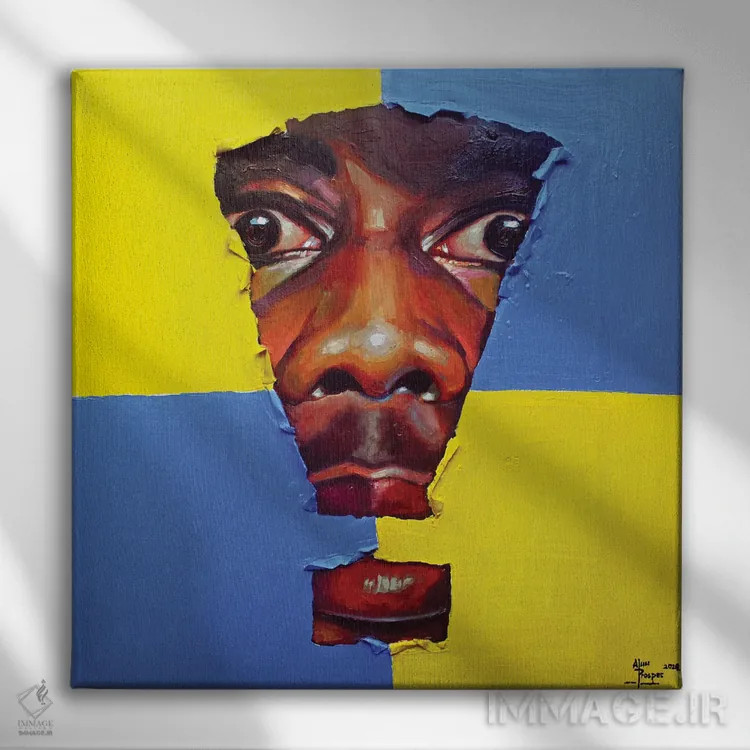 تابلو کمپوزیسیون شماره دو اثر آلو پروسپر - نمای روبهرو روی دیوار