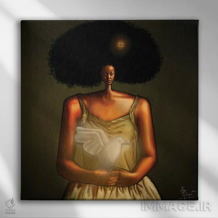 تابلو طرفدار صلح اثر آلو پروسپر - نمای روبهرو روی دیوار