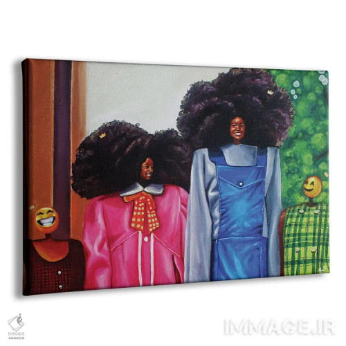 تابلو خواهران خوشحال اثر آلو پروسپر - نمای پرسپکتیو محصول