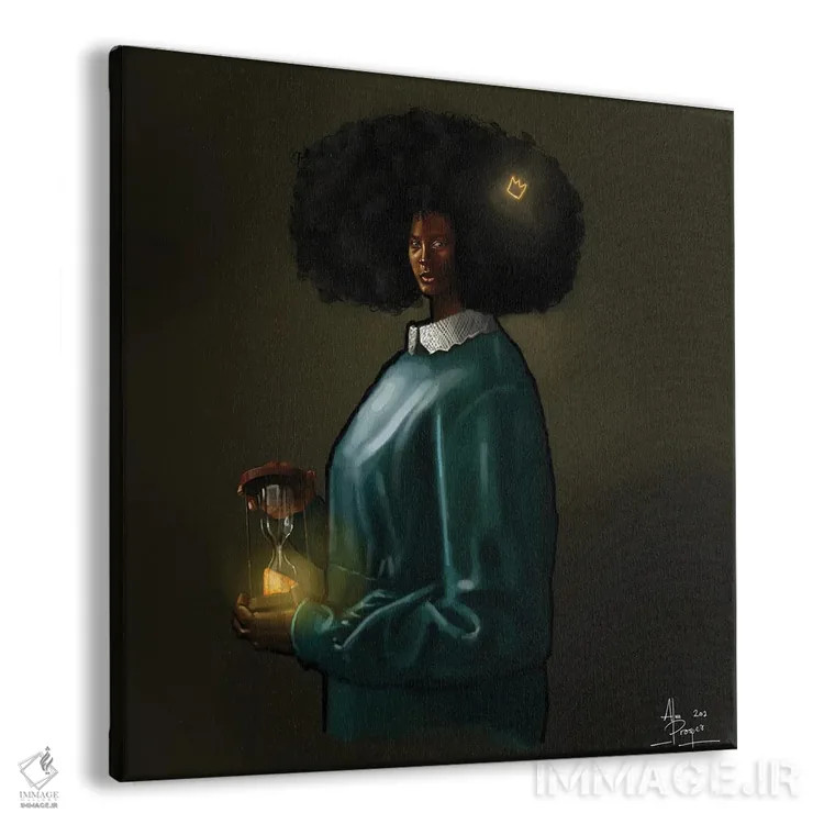 تابلو زمان فرا رسیده است اثر آلو پروسپر - نمای پرسپکتیو محصول