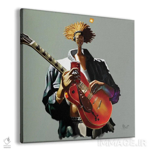 تابلو موسیقی من و من اثر آلو پروسپر - نمای پرسپکتیو محصول