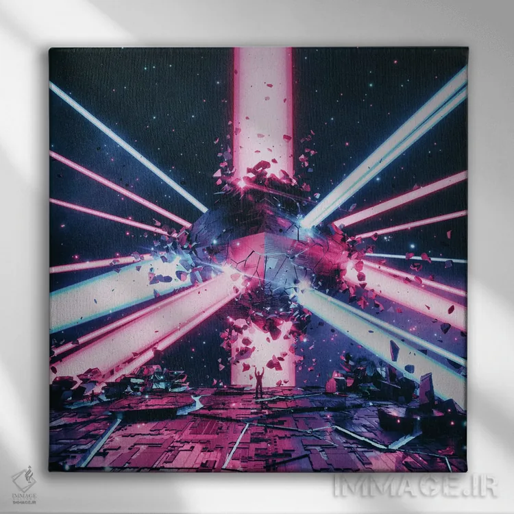 تابلو ستارهٔ جهنم اثر آدام پریستر - نمای روبهرو روی دیوار