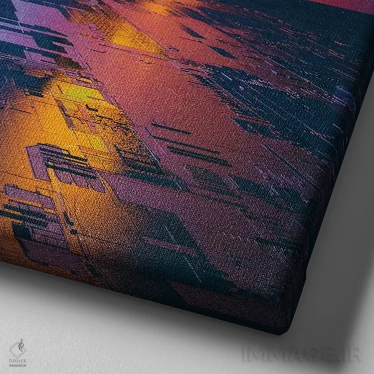 تابلو فوبار ۱۰ هزار (Fubar10K) اثر آدام پریستر - نمای نزدیک بافت بوم