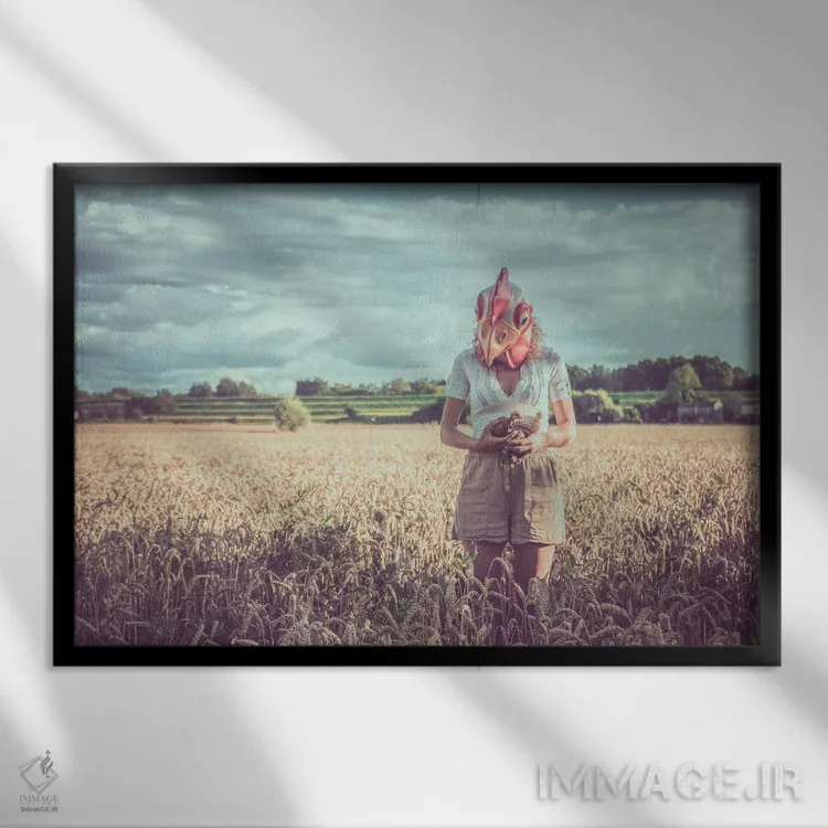 تابلو پرترهٔ خانوادگی II اثر آلساندرو پاسرینی - نمای قابدار مشکی