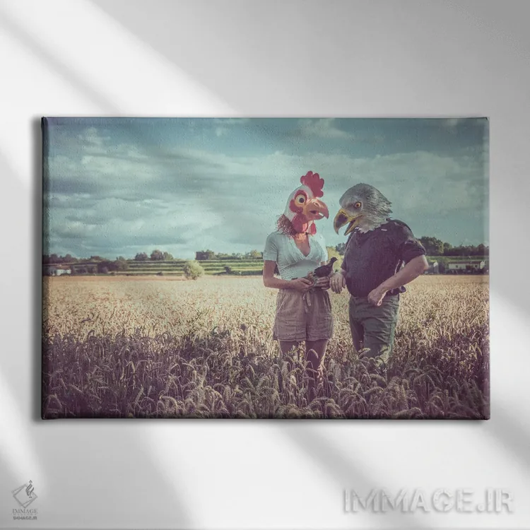 تابلو پرترهٔ خانوادگی III اثر آلساندرو پاسرینی - نمای روبهرو روی دیوار