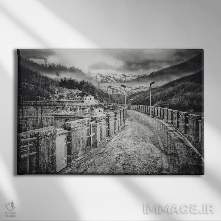 تابلو آبروتزو I (منطقهای در ایتالیا) اثر آلساندرو پاسرینی - نمای روبهرو روی دیوار