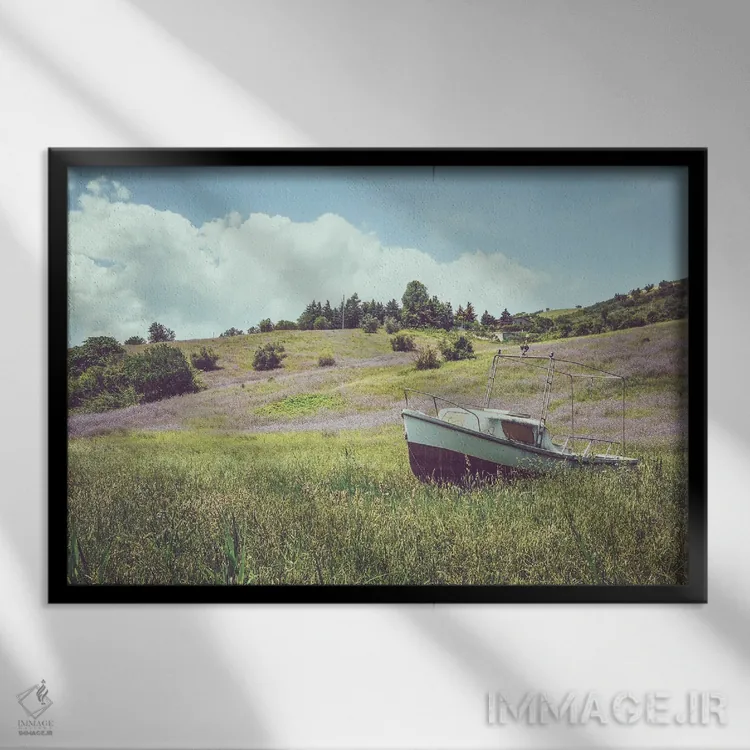 تابلو آبروتزو IV (منطقهای در ایتالیا) اثر آلساندرو پاسرینی - نمای قابدار مشکی