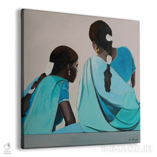 تابلو پلاور، هند (گفتگو یا مناظره - در پرانتز) اثر آن دو پلنتی - نمای پرسپکتیو محصول